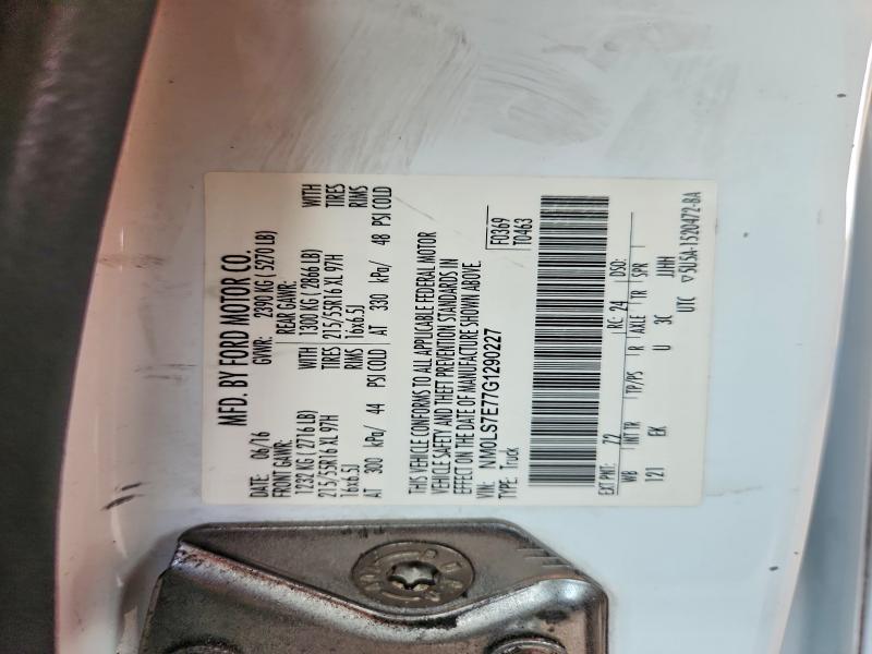 Продаж на аукціоні авто 2016 Ford Transit Connect, vin: NM0LS7E77G1290227, номер лоту: 57563266