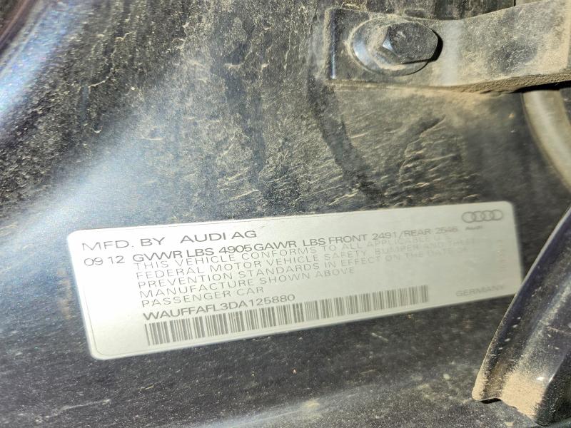 Продаж на аукціоні авто 2013 Audi A4, vin: WAUFFAFL3DA125880, номер лоту: 56001136