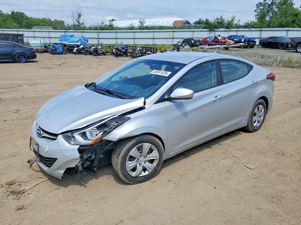 58991626 :رقم المزاد ، 5NPDH4AE9GH781884 vin ، 2016 Hyundai Elantra مزاد بيع