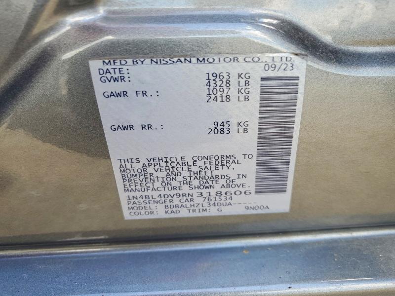 55738776 :رقم المزاد ، 1N4BL4DV9RN318606 vin ، 2024 Nissan Altima مزاد بيع