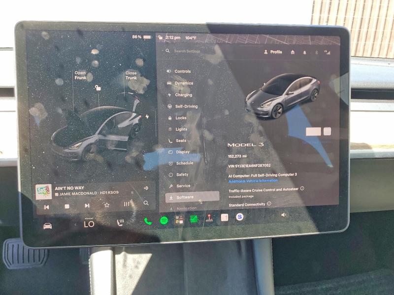 Продажа на аукционе авто 2022 Tesla Model 3, vin: 5YJ3E1EA6NF287052, номер лота: 56299456