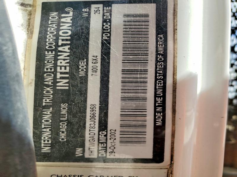 Продажа на аукционе авто 2003 International 7400, vin: 1HTWGADT83J066958, номер лота: 54151946