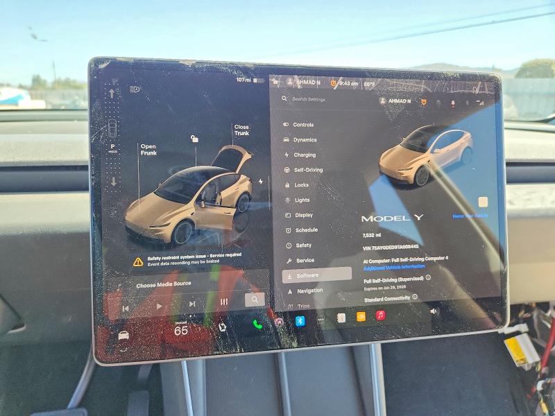 Aukcja sprzedaży 2026 Tesla Model Y, vin: 7SAYGDED9TA608445, numer aukcji: 57017736
