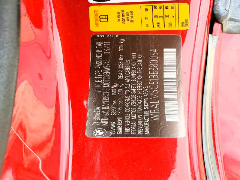 Продажа на аукционе авто 2011 Bmw Z4, vin: WBALM5C51BE380054, номер лота: 56748406