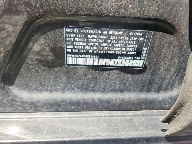 Aukcja sprzedaży 2016 Volkswagen Cc, vin: WVWBN7AN8GE514804, numer aukcji: 57472626