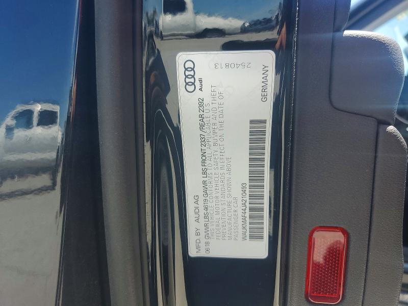 Продажа на аукционе авто 2018 Audi A4, vin: WAUKMAF44JA210493, номер лота: 57495936