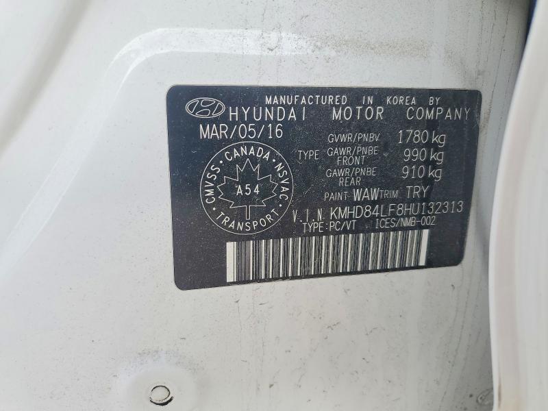 Aukcja sprzedaży 2017 Hyundai Elantra, vin: KMHD84LF8HU132313, numer aukcji: 58370586