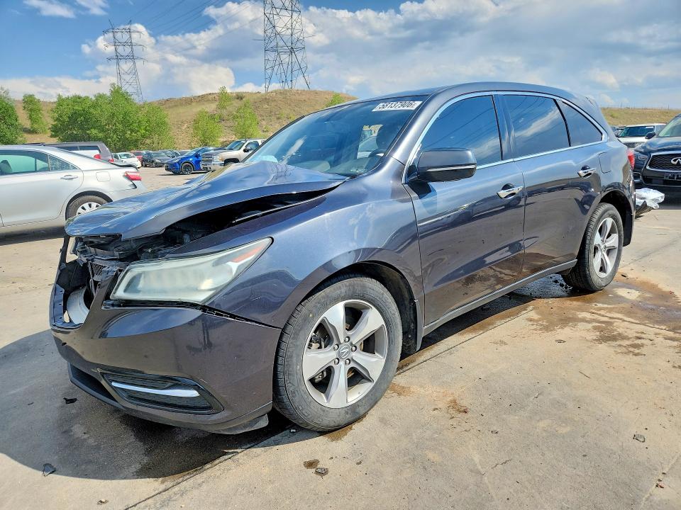 58137906 :رقم المزاد ، 5FRYD4H26EB012472 vin ، 2014 Acura Mdx مزاد بيع