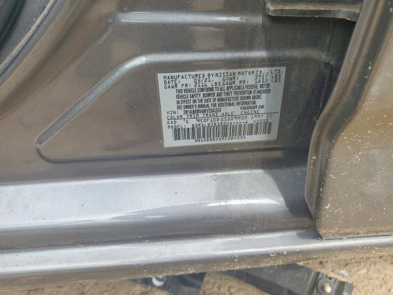 Aukcja sprzedaży 2021 Nissan Sentra, vin: 3N1AB8BV4MY284334, numer aukcji: 57944676