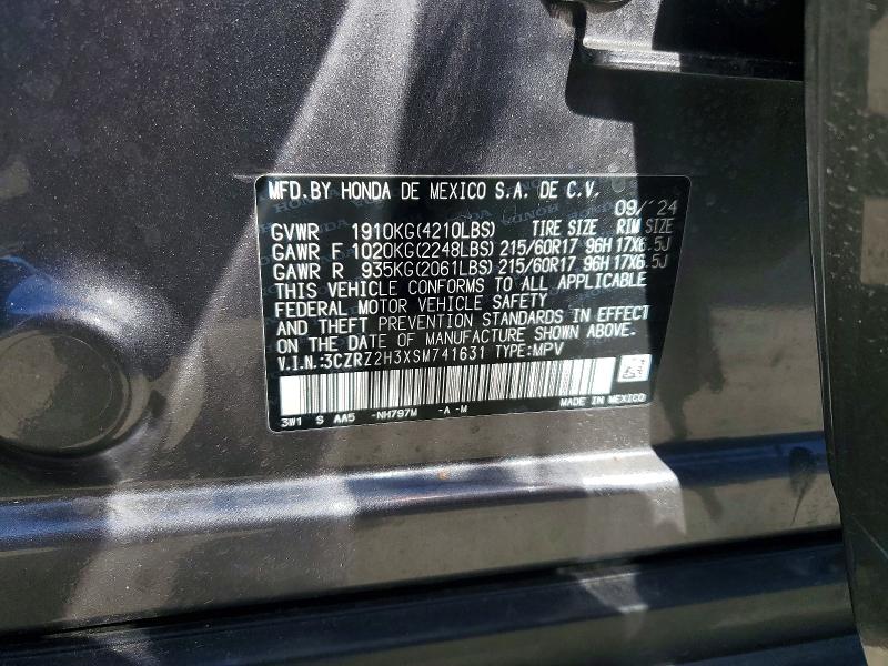Aukcja sprzedaży 2025 Honda Hr-v, vin: 3CZRZ2H3XSM741631, numer aukcji: 55336406