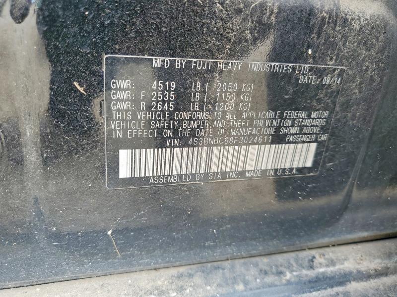 Продажа на аукционе авто 2015 Subaru Legacy, vin: 4S3BNBC68F3024611, номер лота: 55492256