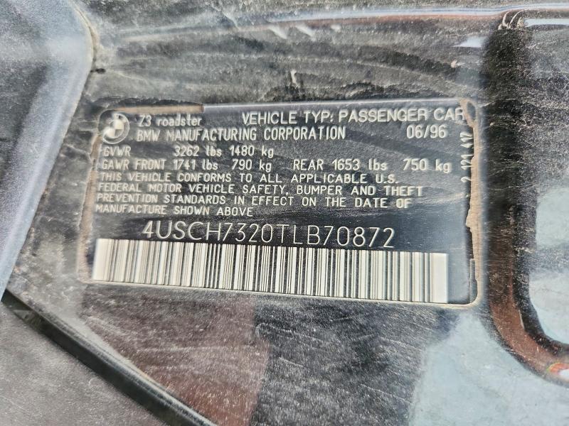 Продажа на аукционе авто 1996 Bmw Z3, vin: 4USCH7320TLB70872, номер лота: 58467816