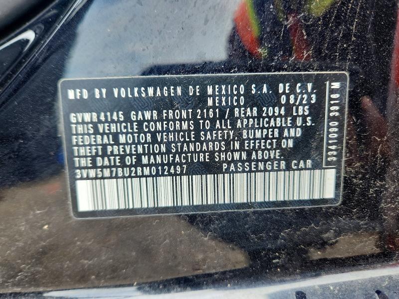 57949436 :رقم المزاد ، 3VW5M7BU2RM012497 vin ، 2024 Volkswagen Jetta مزاد بيع