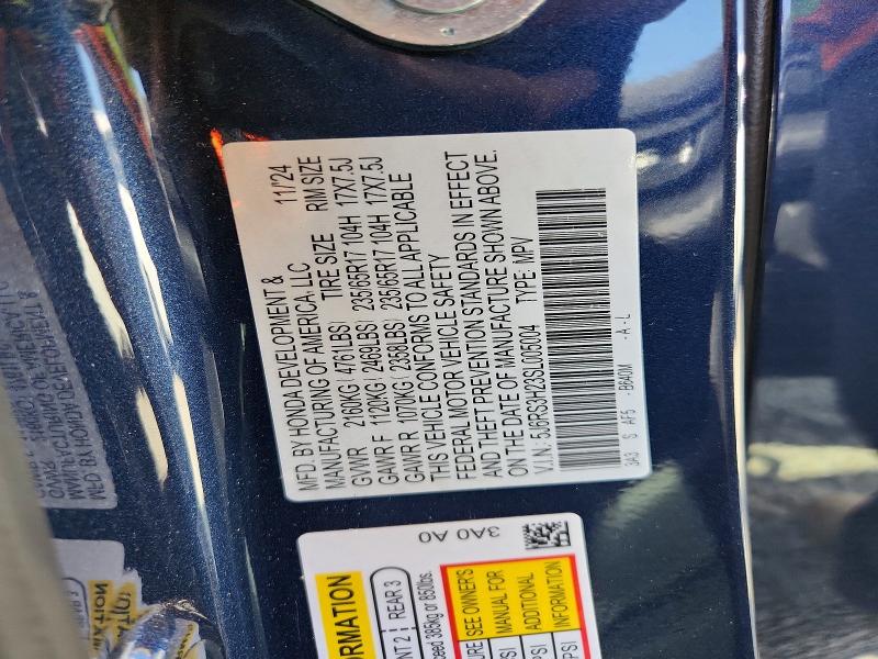 Aukcja sprzedaży 2025 Honda Cr-v, vin: 5J6RS3H23SL005004, numer aukcji: 56466996