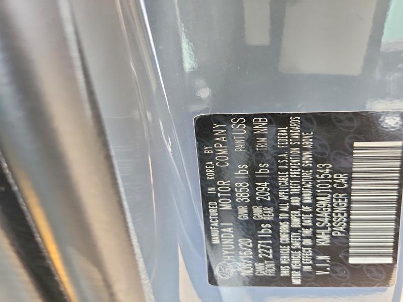 Aukcja sprzedaży 2021 Hyundai Elantra, vin: KMHLS4AG9MU101543, numer aukcji: 58431696