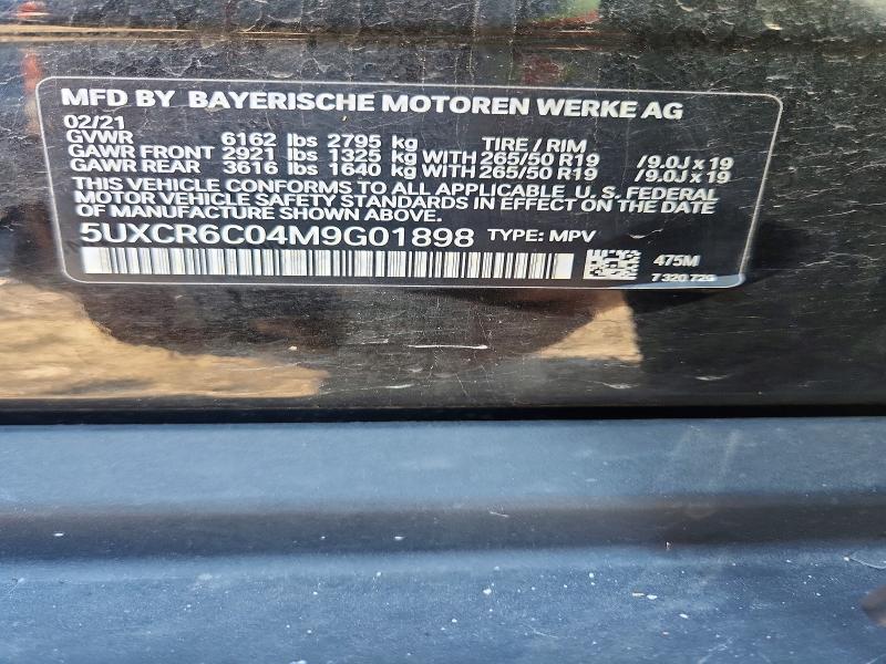 Aukcja sprzedaży 2021 Bmw X5, vin: 5UXCR6C04M9G01898, numer aukcji: 56998016