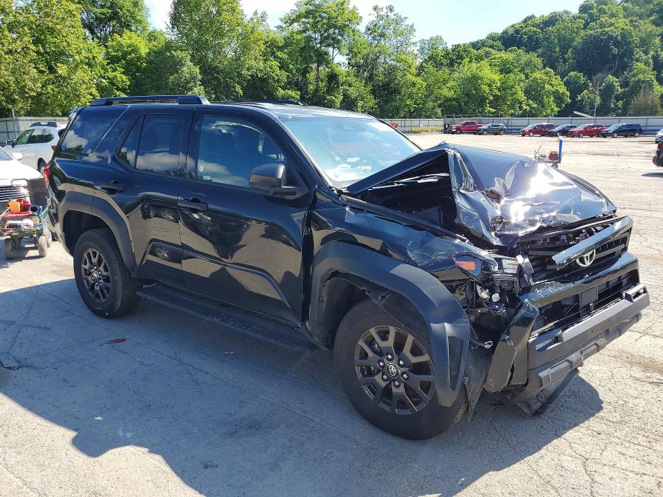 2025 Toyota 4runner მანქანა იყიდება აუქციონზე, vin: JTEVA5BR2S5037497, აუქციონის ნომერი: 58087306