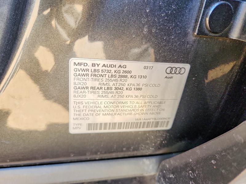 Aukcja sprzedaży 2018 Audi Sq5, vin: WA1A4AFY9J2009436, numer aukcji: 57148816
