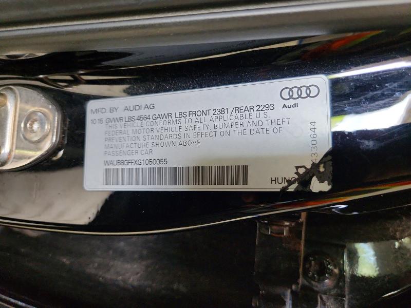 Продажа на аукционе авто 2016 Audi A3 Premium, vin: WAUB8GFFXG1050055, номер лота: 56099796