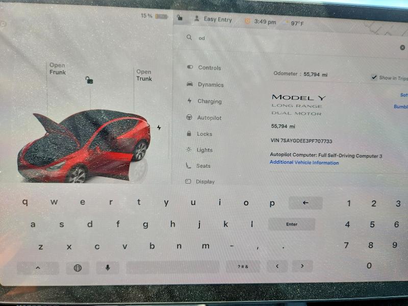 Aukcja sprzedaży 2023 Tesla Model Y, vin: 7SAYGDEE3PF707733, numer aukcji: 56678276