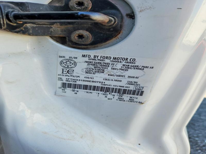 Продажа на аукционе авто 2009 Ford F350, vin: 1FTWX31509EB07521, номер лота: 56221676