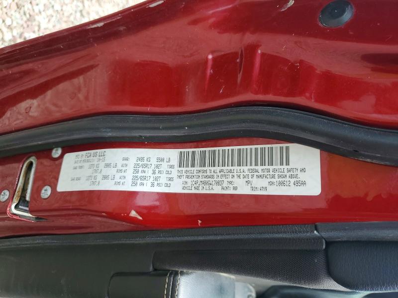 Aukcja sprzedaży 2016 Jeep Cherokee, vin: 1C4PJMAB0GW170837, numer aukcji: 85790755