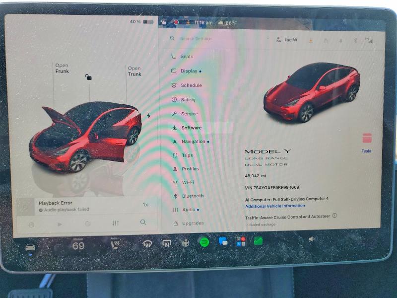 57366226 :رقم المزاد ، 7SAYGAEE5RF994669 vin ، 2024 Tesla Model Y مزاد بيع