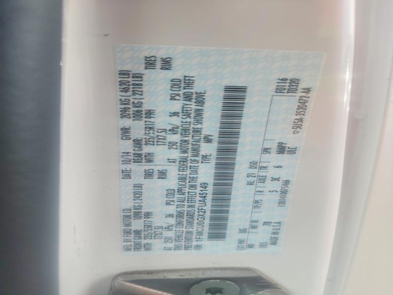 Aukcja sprzedaży 2015 Ford Escape, vin: 1FMCU0GX2FUA45149, numer aukcji: 57942346