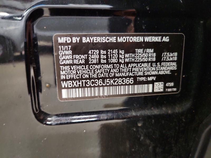 57993006 :رقم المزاد ، WBXHT3C36J5K28366 vin ، 2018 Bmw X1 مزاد بيع