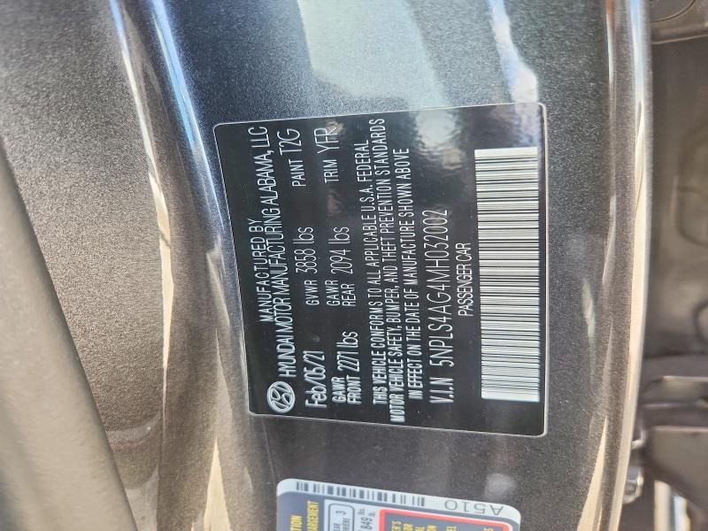 57811796 :رقم المزاد ، 5NPLS4AG4MH032002 vin ، 2021 Hyundai Elantra مزاد بيع