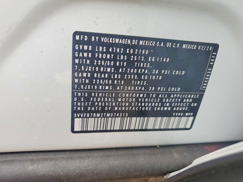Продажа на аукционе авто 2026 Volkswagen Tiguan, vin: 3VVFR7RM2TM074313, номер лота: 56667086