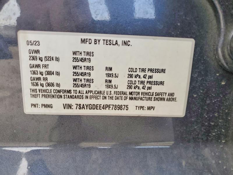 Продаж на аукціоні авто 2023 Tesla Model Y, vin: 7SAYGDEE4PF789875, номер лоту: 57178046