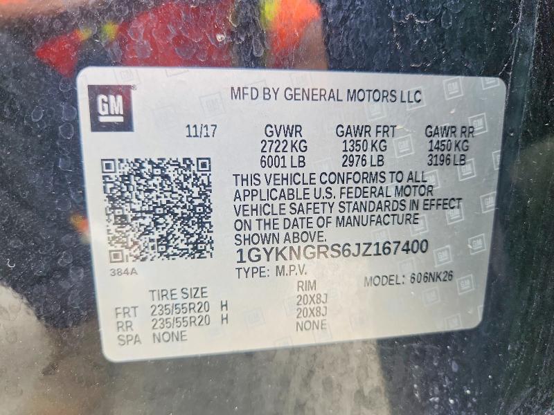 Aukcja sprzedaży 2018 Cadillac Xt5, vin: 1GYKNGRS6JZ167400, numer aukcji: 58190066