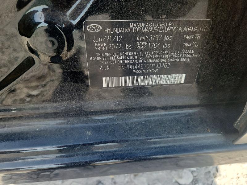 Продажа на аукционе авто 2013 Hyundai Elantra, vin: 5NPDH4AE7DH193462, номер лота: 57311976