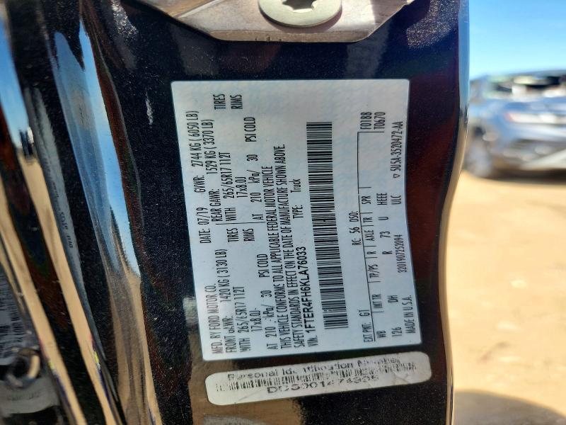 Aukcja sprzedaży 2019 Ford Ranger, vin: 1FTER4FH6KLA76033, numer aukcji: 57549156