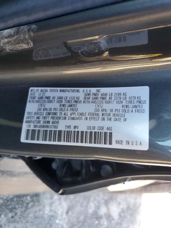 Aukcja sprzedaży 2024 Mazda Cx-50, vin: 7MMVABBM9RN187060, numer aukcji: 56710666