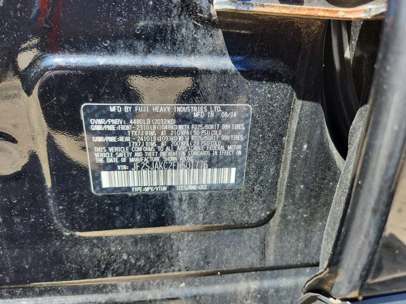 Aukcja sprzedaży 2015 Subaru Forester, vin: JF2SJAKC2FH501776, numer aukcji: 56643666
