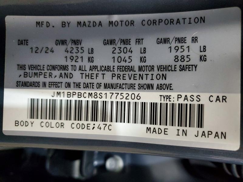 Продажа на аукционе авто 2025 Mazda 3, vin: JM1BPBCM8S1775206, номер лота: 56843536