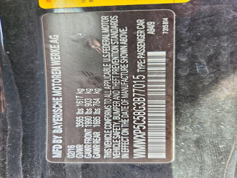 Продаж на аукціоні авто 2016 Mini Cooper, vin: WMWXP5C58G3B77015, номер лоту: 57292886
