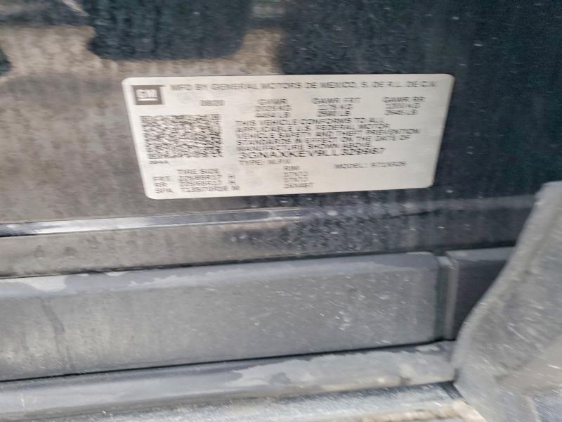 2020 Chevrolet Equinox მანქანა იყიდება აუქციონზე, vin: 3GNAXKEV9LL329987, აუქციონის ნომერი: 58018426