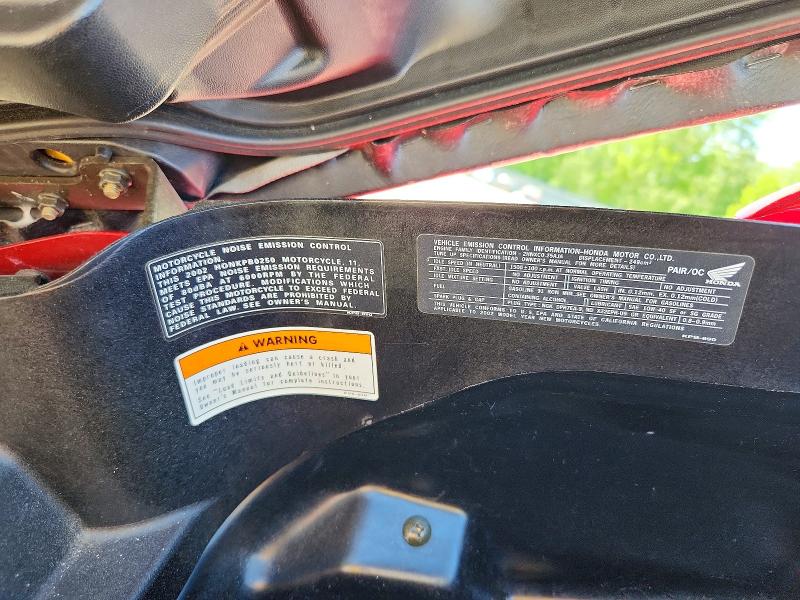 2002 Honda Nss250 მანქანა იყიდება აუქციონზე, vin: JH2MF061X2K010355, აუქციონის ნომერი: 56578116