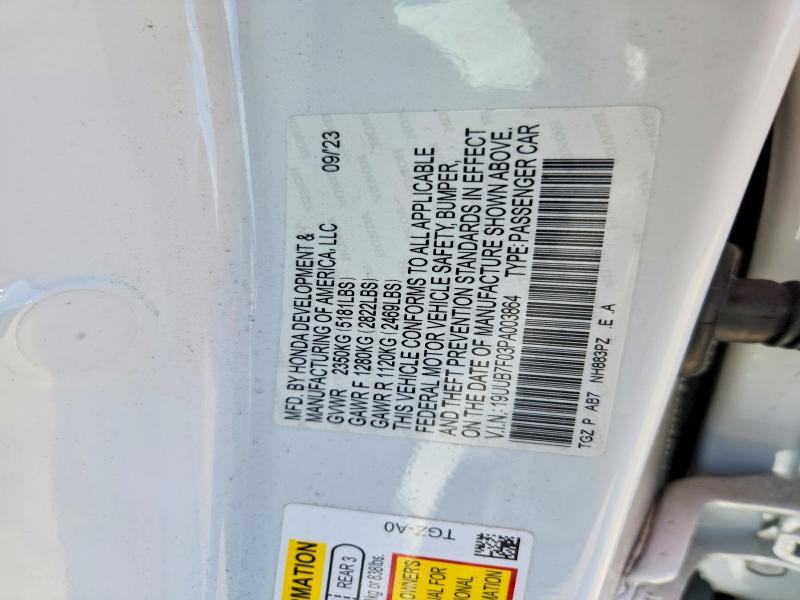 Продаж на аукціоні авто 2023 Acura Tlx, vin: 19UUB7F03PA003864, номер лоту: 58198476