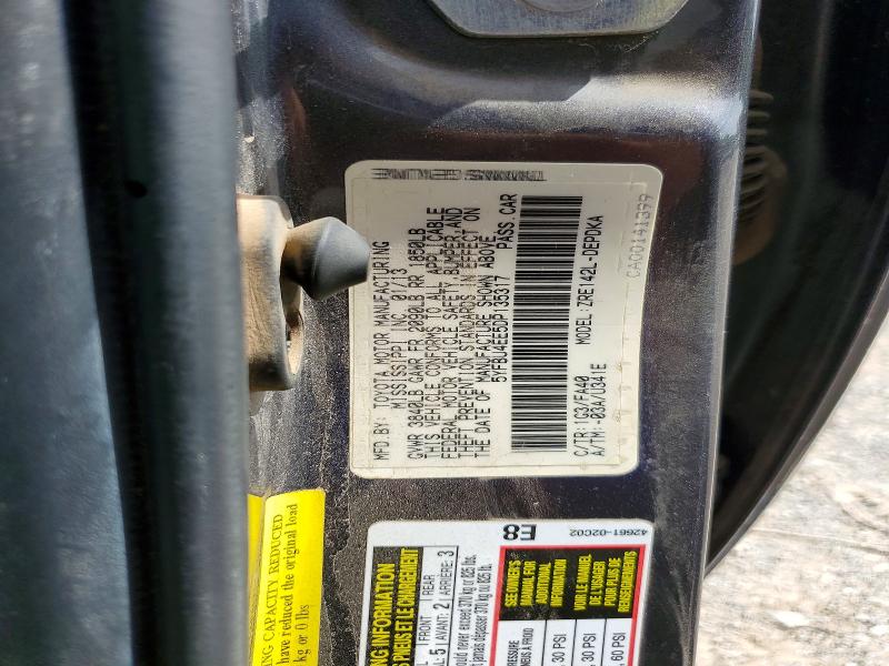 Aukcja sprzedaży 2013 Toyota Corolla, vin: 5YFBU4EE5DP135317, numer aukcji: 55410106