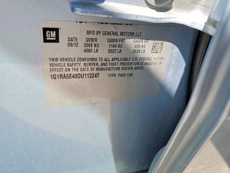 Aukcja sprzedaży 2013 Chevrolet Volt, vin: 1G1RA6E48DU112247, numer aukcji: 58837206