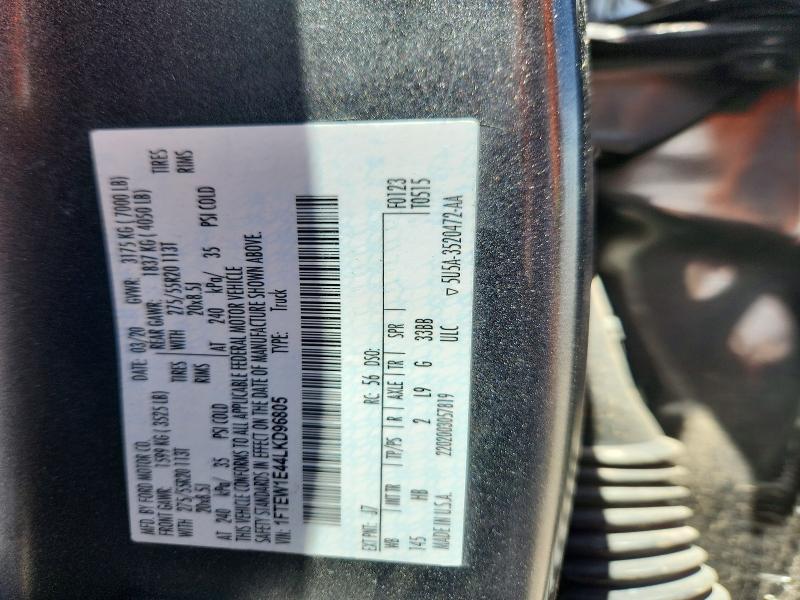 56137366 :رقم المزاد ، 1FTEW1E44LKD96805 vin ، 2020 Ford F150 مزاد بيع