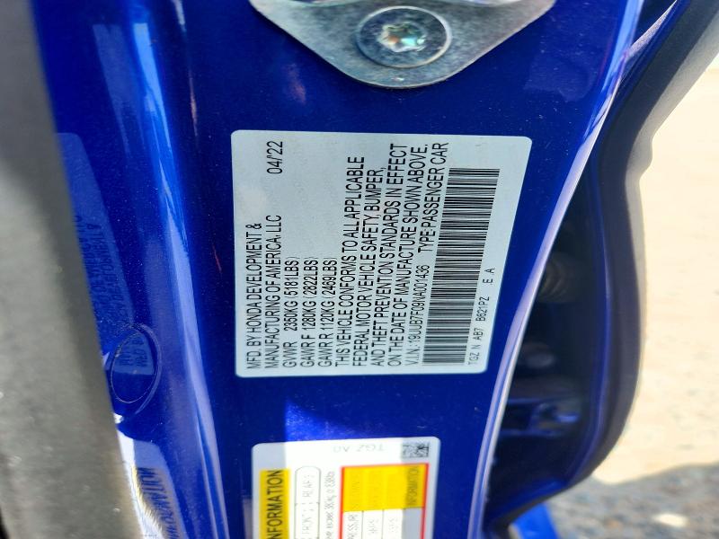 59263976 :رقم المزاد ، 19UUB7F09NA001436 vin ، 2022 Acura Tlx مزاد بيع