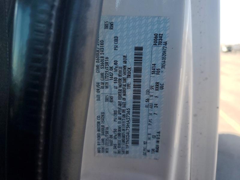 Aukcja sprzedaży 2005 Ford E250, vin: 1FTNS24L75HA27365, numer aukcji: 55564546