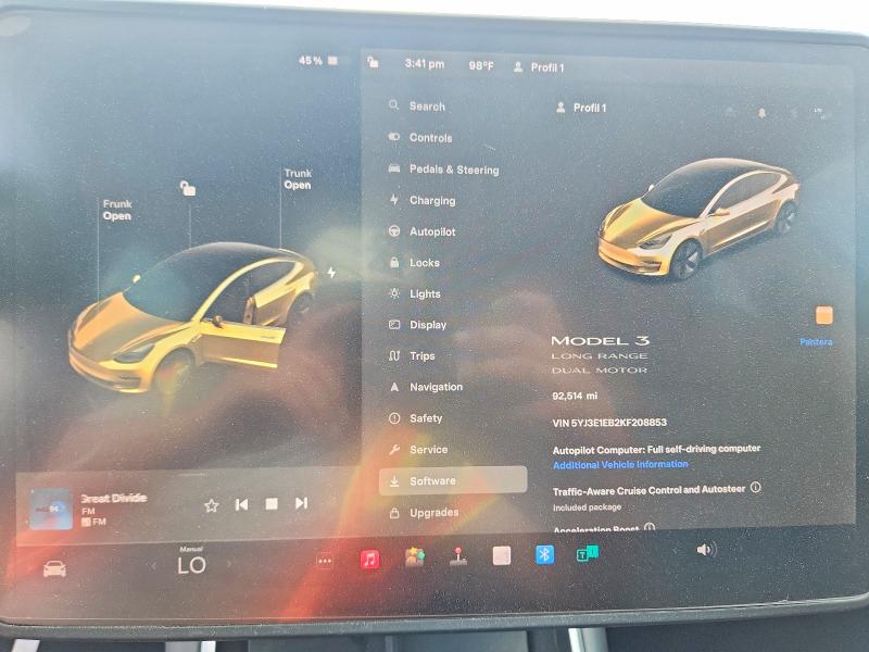 Продаж на аукціоні авто 2019 Tesla Model 3, vin: 5YJ3E1EB2KF208853, номер лоту: 58355916