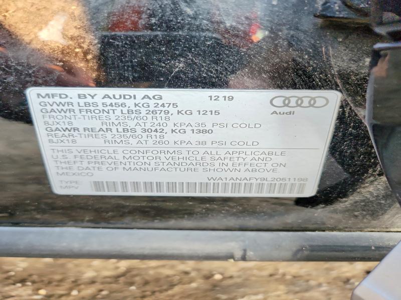 Aukcja sprzedaży 2020 Audi Q5, vin: WA1ANAFY9L2051198, numer aukcji: 59189446