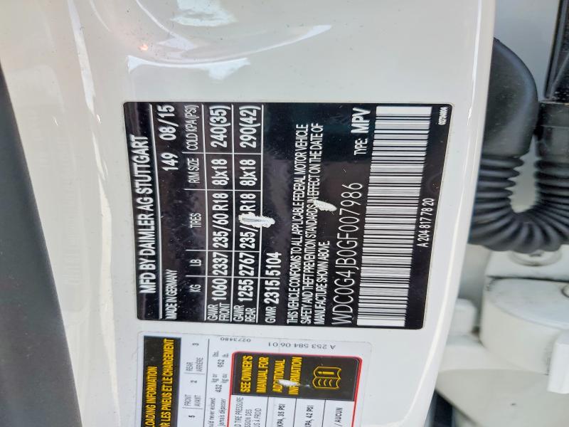 Продажа на аукционе авто 2016 Mercedes-benz Glc, vin: WDC0G4JB0GF007986, номер лота: 53429206